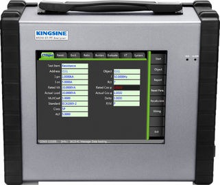 120V / equipo de prueba del CT pinta de la salida actual 15A KT210 operación de la pantalla táctil de 9,7 pulgadas